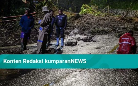 Longsor Cadas Pangeran Lumpuhkan Lalu Lintas, Alat Berat Dikerahkan Segera