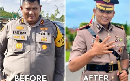 Kapolres Dharmasraya Pangkas Bobot 54 Kg, Inspirasi Diet Sehat Terbaru