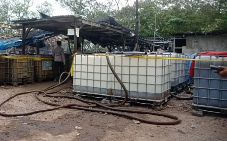 Polda Lampung Bongkar Penimbunan 203 Ton BBM Ilegal di Pesawaran
