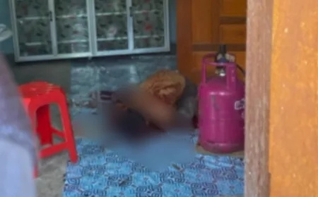 Bos Karet di Bengkalis Ditemukan Tewas Berlumuran Darah di Rumah Desa Berancah