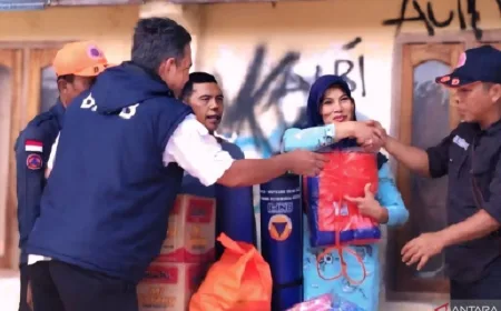 Pemkab Muara Enim Salurkan Bantuan Logistik untuk Korban Longsor Semende