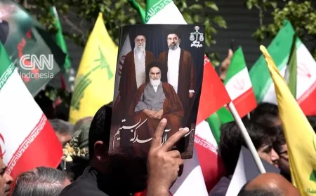 Tangis Iran Peringati 40 Hari Wafatnya Ayatollah Ali Khamenei Dibunuh AS
