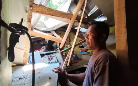 Longsor Hancurkan Rumah Misbah di Batukliang, Jerih Payah 10 Tahun Lenyap Seketika