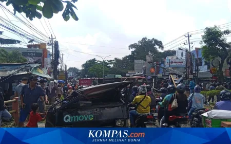 Kecelakaan Beruntun di Turunan Silayur Ngaliyan Semarang, Truk Kontainer Tabrak Dua Mobil