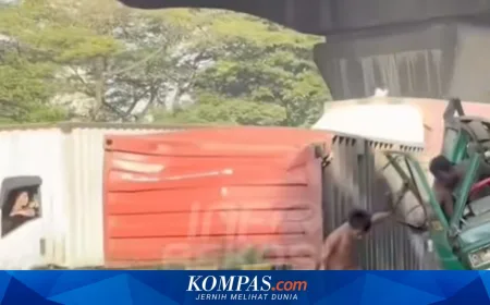 Truk Kecelakaan Beruntun di Tol Jakarta–Cikampek, 3 Kendaraan Rusak Parah