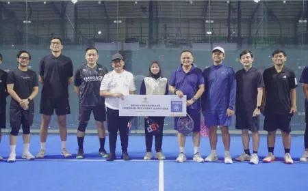 Baznas Gandeng Komunitas Padel untuk Charity Padel Tournament Pulihkan Negeri