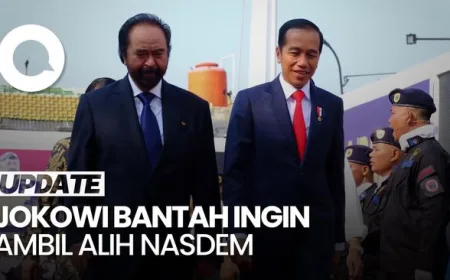 Jokowi Tegas Bantah Isu Ambil Alih Partai NasDem dari Surya Paloh
