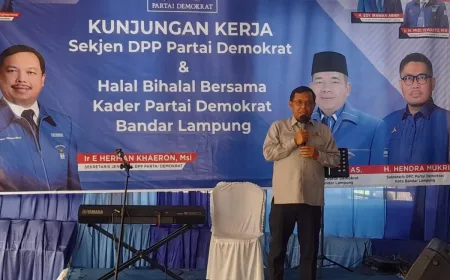 Sekjen Demokrat Tekankan Soliditas Kader di Lampung Hadapi Agenda Politik