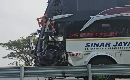 Kecelakaan Beruntun 3 Truk dan Bus di Tol Nganjuk-Madiun, Ini Kronologinya