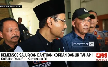 Kemensos Salurkan Bantuan Korban Banjir Aceh Tamiang Tahap II Senilai 77 Miliar