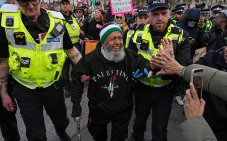 Ratusan Aktivis Pro-Palestina Ditangkap di London Usai Aksi Dukungan Palestine Action
