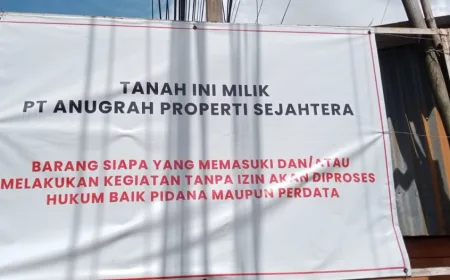 PT Anugrah Properti Sejahtera Segera Lakukan Pemagaran Lahan Eks Kanisatex 20,4 Ha