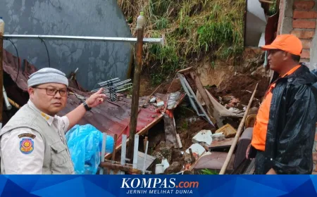 Longsor di Sukabumi Akibat Hujan Deras, Satu Rumah Ambruk dan Penghuni Luka