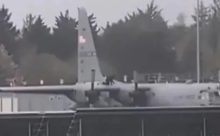 Pria Serang Pesawat Militer AS dengan Kapak di Bandara Shannon, Kerusakan Parah