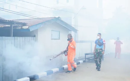 Kodaeral XIV Sorong Laksanakan Fogging Cegah Penyakit DBD dan Malaria