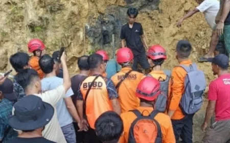 Longsor di Nias Selatan Sebabkan Satu Orang Tewas, Penanganan Masih Berlangsung