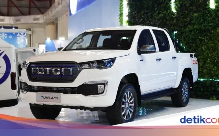 Spesifikasi Lengkap Pick Up Double Cabin Listrik Foton eTunland Rp 780 Juta