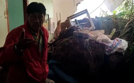 Tebing 7 Meter Longsor di Sukabumi Terjang Rumah, Penghuni Nyaris Terkubur