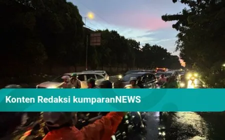 Banjir di Jalan DI Pandjaitan Surut, Namun Pohon Tumbang Picu Kemacetan