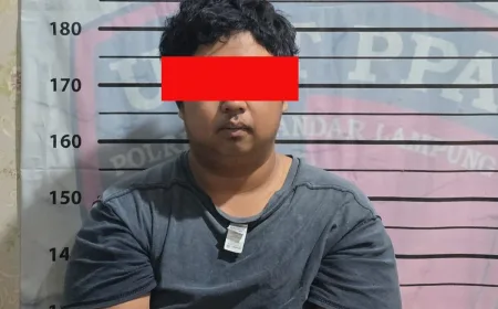 Polresta Bandar Lampung Tangkap Driver Ojol Pelaku Begal Payudara di Kedaton