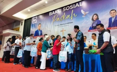 Demokrat Perkuat Citra Nasionalis-Religius Lewat Bantuan Paskah di Jakarta Barat