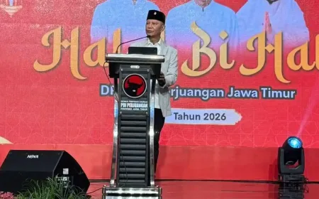 Said Abdullah Tekankan Pentingnya Ibadah Sosial di Bulan Syawal dalam Halal Bihalal PDIP Jatim