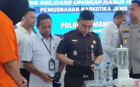 Jaringan Sabu Jakarta-Bali Digulung, 144 Gram Dimusnahkan di Polres Temanggung