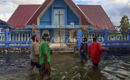 Banjir Akibat Luapan Danau Sentani Melumpuhkan Sentani Jayapura Selama Dua Pekan