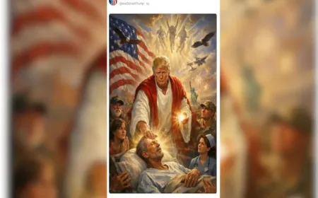 Trump Hapus Gambar Dirinya Sebagai Yesus Usai Kecaman Tokoh Kristen