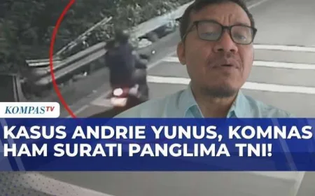 Komnas HAM Soroti Proses Hukum Kasus Andrie Yunus, Panglima TNI Belum Respons