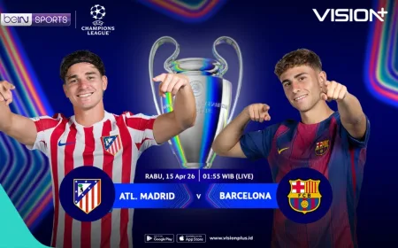 Jadwal dan Link Live Streaming Atletico Madrid vs Barcelona Liga Champions 2025-2026