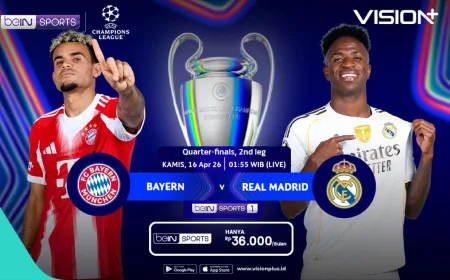 Link Streaming Bayern Munich vs Real Madrid Leg II Perempatfinal Liga Champions 2025-2026
