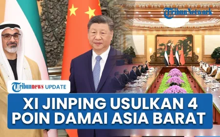 Xi Jinping Usulkan 4 Poin Perdamaian Asia Barat, Tegaskan Kedaulatan dan Hukum Internasional