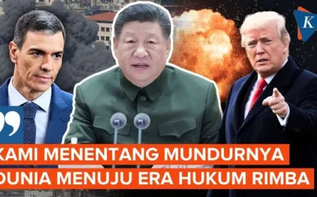 Xi Jinping Sindir AS di Depan PM Spanyol: Menentang Dunia Menuju Hukum Rimba