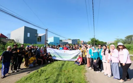 PLN dan Warga Katimbang Makassar Tanam 400 Pohon Perkuat Mitigasi Banjir