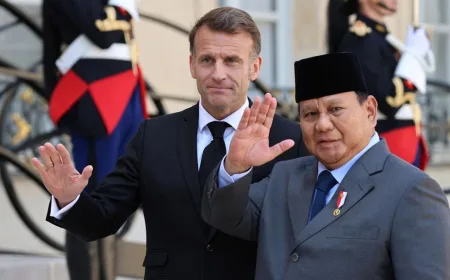 Presiden Prabowo Bertemu Macron di Istana Elysee Paris Setelah Kunjungan ke Rusia