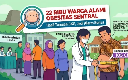Obesitas Sentral Mengancam 22 Ribu Warga Blitar, Dinkes Serukan Diet Sehat