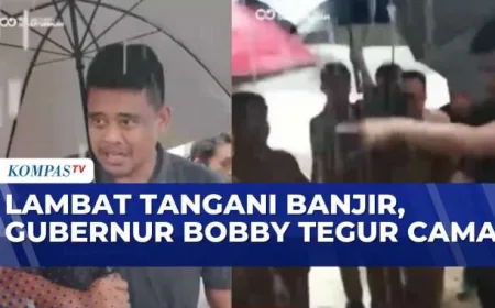Gubernur Sumut Bobby Nasution Tegur Camat Tukka Karena Lambat Tangani Banjir