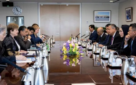 Indonesia Jadi 'Bright Spot' Ekonomi Global, Diskusi Purbaya, Gubernur BI & Bos IMF di Amerika