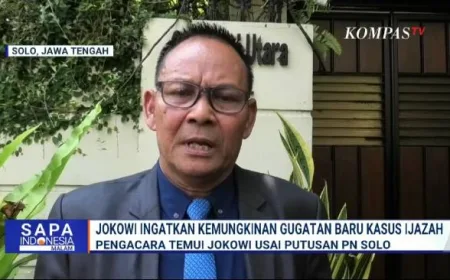 Pengadilan Surakarta Tolak Gugatan CLS Ijazah Jokowi, Kuasa Hukum Ungkap Pesan Penting