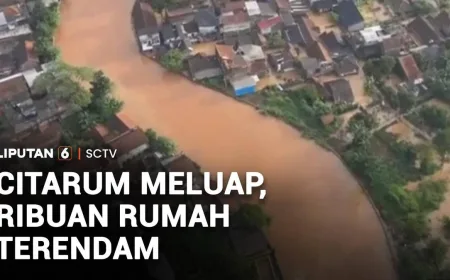 Banjir Luapan Sungai Citarum di Kabupaten Bandung Meluas, Ribuan Rumah Terendam