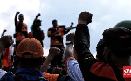 1.948 Personel Polisi Dikerahkan Amankan Demo Buruh di Depan DPR Hari Ini