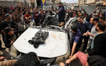 Serangan Israel di Gaza: Mobil Polisi Hantam, 4 Orang Tewas Termasuk Anak 3 Tahun