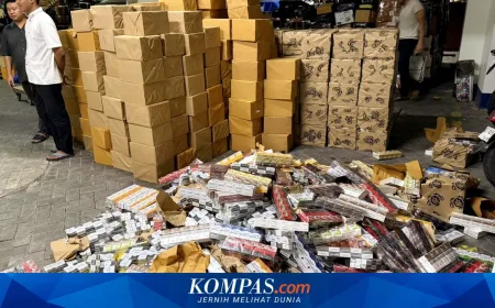 936.000 Batang Rokok Ilegal Terungkap dari Kecelakaan Mobil Boks di Sampang