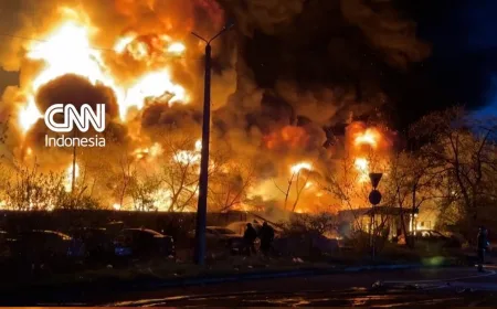 Serangan Drone Rusia di Kyiv Sebabkan Kebakaran dan 4 Tewas