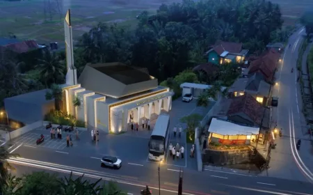 Desain Masjid Hj Anis Syarifah Dibangun Bos HS Muhammad Suryo di Lokasi Kecelakaan Tragis