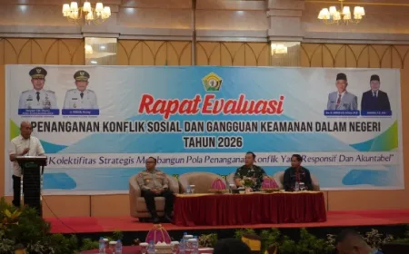 Kemenkum Sulawesi Tenggara Hadiri Rapat Evaluasi Penanganan Konflik Sosial 2026