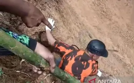 Longsor di Cipanas Cianjur Akibat Hujan Deras, 14 Warga Mengungsi