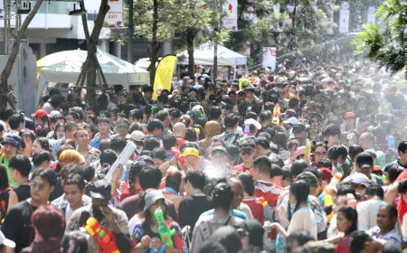 Kecelakaan Lalin Saat Festival Songkran di Thailand Turun Signifikan 35%