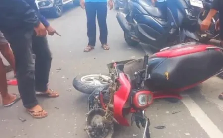 Kecelakaan Maut Motor dan Toyota Kijang di Mamuju, 1 Remaja Tewas Seketika